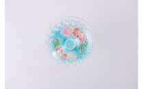 ペアフリーグラス小（格子）山茶花
