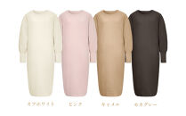 【ピンク&nbsp;LL】ReFa&nbsp;バイタルテック&nbsp;フラッフィーニット&nbsp;マキシレングスプルオーバー&nbsp;WOMEN
