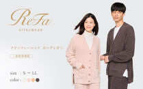 【ピンク&nbsp;M】ReFa&nbsp;バイタルテック&nbsp;フラッフィーニット&nbsp;カーディガン