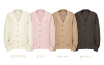 【ピンク&nbsp;LL】ReFa&nbsp;バイタルテック&nbsp;フラッフィーニット&nbsp;カーディガン