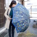 槙田商店 長傘 スティグリンドベリ【HERBARIUM】ブルー(ハーバリウム) 晴雨兼用