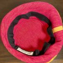 カラフルで被り心地抜群のカジュアル帽子(１点もの)　【カラー：4.ピンク×オレンジライン】