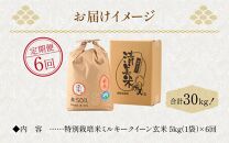 【令和6年産 新米】《定期便》5kg×3回 15kg 特別栽培米 ミルキークイーン 玄米 低農薬 《食味値85点以上！こだわり玄米》 / 福井県 あわら 北陸 米 お米 人気