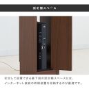 WiFiラック スリム ルーター収納 ホワイト aku100555701