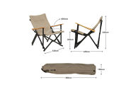 【鎌倉天幕】GL CHAIR／SAFARI  折り畳み式 アウトドア チェア (座面生地２枚使い・アルミフレーム)  KTM-CHSF  | アウトドアチェア ブランド 折りたたみチェア ダブルシート 高耐久 軽量設計  レジャー用品 人気 おすすめ キャンプ チェア 椅子 折りたたみ コンパクト 頑丈 送料無料 神奈川 鎌倉