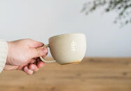 【ポイント交換専用】信楽焼・明山の　名入れマグカップ（生成）lettermug