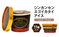 アイス ベルギーチョコ 11個  シンカンセンスゴイカタイアイス