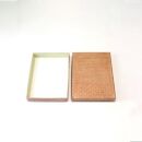 柿渋塗&nbsp;四つ目箱&nbsp;便せんサイズ&nbsp;こげ茶布付【TN82】