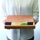 柿渋塗&nbsp;四つ目箱&nbsp;便せんサイズ&nbsp;こげ茶布付【TN82】