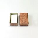 柿渋塗&nbsp;四つ目箱&nbsp;名刺サイズ4色布付セット【TN89】