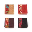 柿渋塗&nbsp;四つ目箱&nbsp;小箱サイズ4色布付セット【TN90】