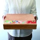 柿渋塗&nbsp;四つ目箱&nbsp;A4サイズ&nbsp;黒布付【TN102】