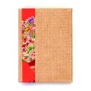 柿渋塗&nbsp;四つ目箱&nbsp;便せんサイズ&nbsp;柿渋布付【TN83】