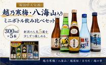 【ふるさと納税】日本酒&nbsp;飲み比べセット&nbsp;新潟人気酒!越乃寒梅と八海山入り!ミニボトル飲み比べセット300ml×5本&nbsp;（越乃寒梅&nbsp;八海山&nbsp;吉乃川&nbsp;越の誉&nbsp;越後桜）&nbsp;新潟&nbsp;セット&nbsp;辛口&nbsp;ギフト&nbsp;正月&nbsp;年越し