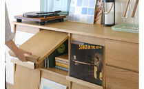 【開梱設置】高野木工&nbsp;LECCE&nbsp;レッチェ&nbsp;105マガジンレコードラック&nbsp;オーク【10年保証】