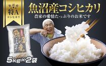 DH04 「無洗米」 新潟県 魚沼産 コシヒカリ お米 10kg こしひかり 精米 米（お米の美味しい炊き方ガイド付き）