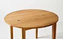 ＮＯ１ラウンドテーブル１１０　オーク　丸いテーブルでダイニングをカフェスペースに　オーク無垢材 円テーブル ダイニングテーブル
