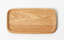 スタイリッシュで木の温かみを感じるトレイ&nbsp;木製食器&nbsp;天然木＜ブラウンオーク＞