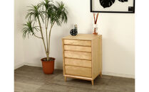 大川家具&nbsp;レフライン&nbsp;50cm&nbsp;リビングチェスト&nbsp;収納タンス&nbsp;天然木サクラ(バーチ)&nbsp;野中木工所