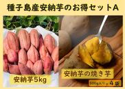 N153 種子島産安納芋のお得セットA（安納芋5kg＋冷凍焼き芋500g×4袋）