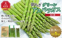 【先行予約】旭川産朝もぎ！グリーンアスパラガス2L～3Lサイズ1.0kg(2025年5月中旬発送開始予定)_01940