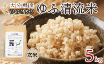 大分県産ひのひかり「ゆふ清流米」【玄米】5kg