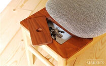 カレン&nbsp;玄関ベンチ&nbsp;オーク&nbsp;ウォールナット&nbsp;無垢材【福岡県・辻製作所】