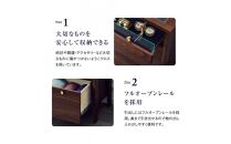 リビングチェスト　コーニス　100サイズ／コレクションHiタイプ／ウォールナット