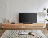 【開梱設置】テレビ台 ルーチェ 無垢 ヒノキ 幅254-304cm TV テレビボード TV台 TVボード ローボード 家具