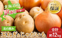 【先行予約】サイズ不揃い訳あり&nbsp;北の恵み玉ねぎ・じゃがいも&nbsp;合計約12kgセット（2026年9月下旬から発送予定）【&nbsp;芋&nbsp;玉葱&nbsp;野菜&nbsp;産地直送&nbsp;旬&nbsp;お取り寄せ&nbsp;詰め合わせ&nbsp;旭川市&nbsp;北海道&nbsp;】_02066