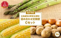 北海道旬の野菜を満喫！詰め合わせ定期便Cセット(3回)