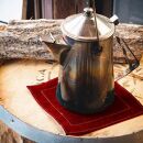 大きな革の鍋つかみ＆鍋敷き(シングル)　カラー：ワインレッド