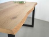 テーブル　一枚板　ダイニング　耳付　PRIMO　150ｘ80　オーク材　辻製作所