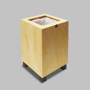 ゴミ箱 TOROCCOmade1829 ブラウン色 6.2リットル ダストボックス ハンドメイド