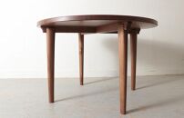 ラウンドテーブル ウォールナット（道産ナラも可能） W900 北海道  MOOTH インテリア 手作り 家具職人 モダン