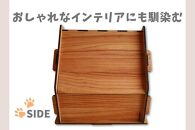 いつもでおうち。（さんかく屋根型）オシャレな木製ペットケージ　工具不要の簡単組み立て！犬にも優しい落ち着く空間に。