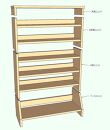 北欧パイン無垢　CDラック　横幅61～70cm