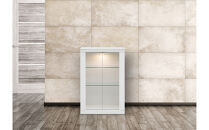 ミュージアム&nbsp;幅59cm&nbsp;カウンター下収納&nbsp;コレクションボード&nbsp;ガラス棚&nbsp;収納棚&nbsp;キャビネット&nbsp;高級&nbsp;大川家具&nbsp;壁面収納&nbsp;LEDライト&nbsp;&nbsp;【開梱設置】