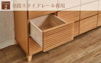 160幅3段 ナチュラル チェスト タンス 国産 大川家具 完成品 おしゃれ