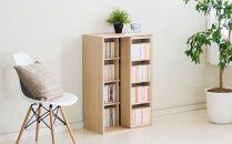 スライド本棚&nbsp;W575&nbsp;ナチュラルオーク&nbsp;aku100688504