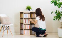 スライド本棚&nbsp;W575&nbsp;ナチュラルオーク&nbsp;aku100688504