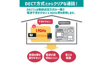 ＤＥＣＴ方式テレビドアホン（親機・子機セット）