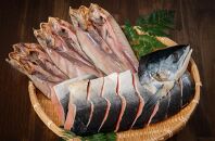 海鮮焼き魚セット（開きホッケ3枚・鮭切身半身800ｇ）