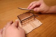 一級建築士が考えた作って学べる木の模型 「まちのこんびに」