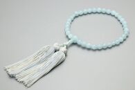 【京念珠】数珠&nbsp;アクアマリン&nbsp;8mm玉&nbsp;銀花カガリ房〈数珠袋付き〉｜土屋念珠店&nbsp;女性用&nbsp;レディース&nbsp;念珠&nbsp;略式&nbsp;4033［&nbsp;京都&nbsp;念珠&nbsp;珠数&nbsp;京念珠&nbsp;仏具&nbsp;人気&nbsp;おすすめ&nbsp;お取り寄せ&nbsp;通販&nbsp;送料無料&nbsp;ふるさと納税&nbsp;］