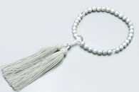【京念珠】数珠&nbsp;グレー淡水真珠&nbsp;8mm玉&nbsp;水晶&nbsp;正絹松風頭房〈数珠袋付き〉｜土屋念珠店&nbsp;女性用&nbsp;レディース&nbsp;念珠&nbsp;略式&nbsp;3706［&nbsp;京都&nbsp;念珠&nbsp;珠数&nbsp;京念珠&nbsp;仏具&nbsp;人気&nbsp;おすすめ&nbsp;お取り寄せ&nbsp;通販&nbsp;送料無料&nbsp;ふるさと納税&nbsp;］