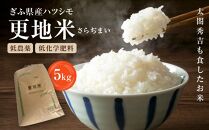 ＜太閤秀吉も食したお米＞　低農薬・低化学肥料 ぎふ県産ハツシモ「更地米（さらぢまい）」5kg　5kg　