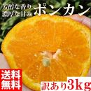 ぽんかん ポンカン 3kg 訳あり 産地直送 オレンジ フルーツ 果物