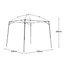 【鎌倉天幕】CAMP CUSTOM 220TC 自立式・四脚・組立式 タープ ＆フレームセット KTM220 / KTFM220-BK  