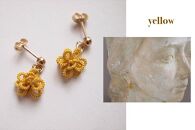 【うらそえ織 × printemps 】タティングレース accessory (yellow)
